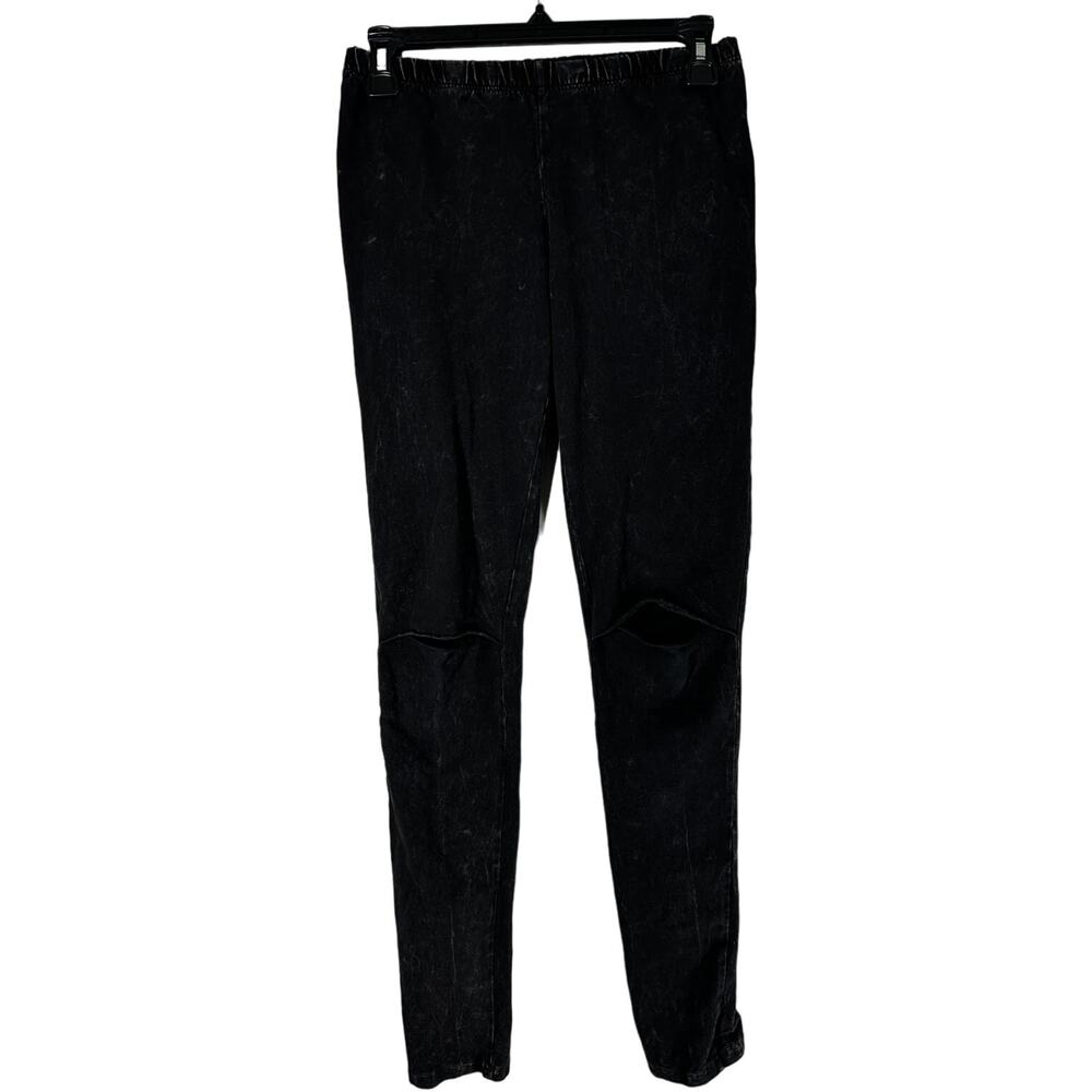 Chatoyant Pants Size S Gray Rip Knee Style Cotton Grunge Minimalist Made in USA